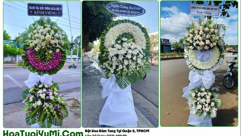 Đặt Vòng Hoa Đám Tang Tại Quận 2, TP.HCM