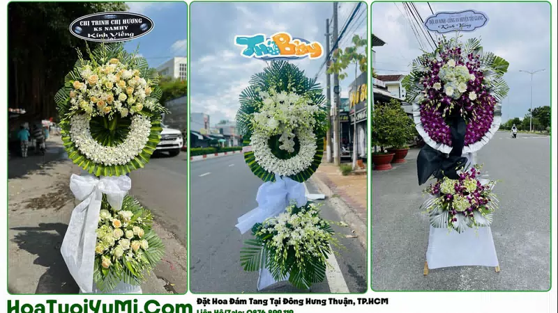 Đặt Vòng Hoa Đám Tang Tại Phường Đông Hưng Thuận, TP.HCM