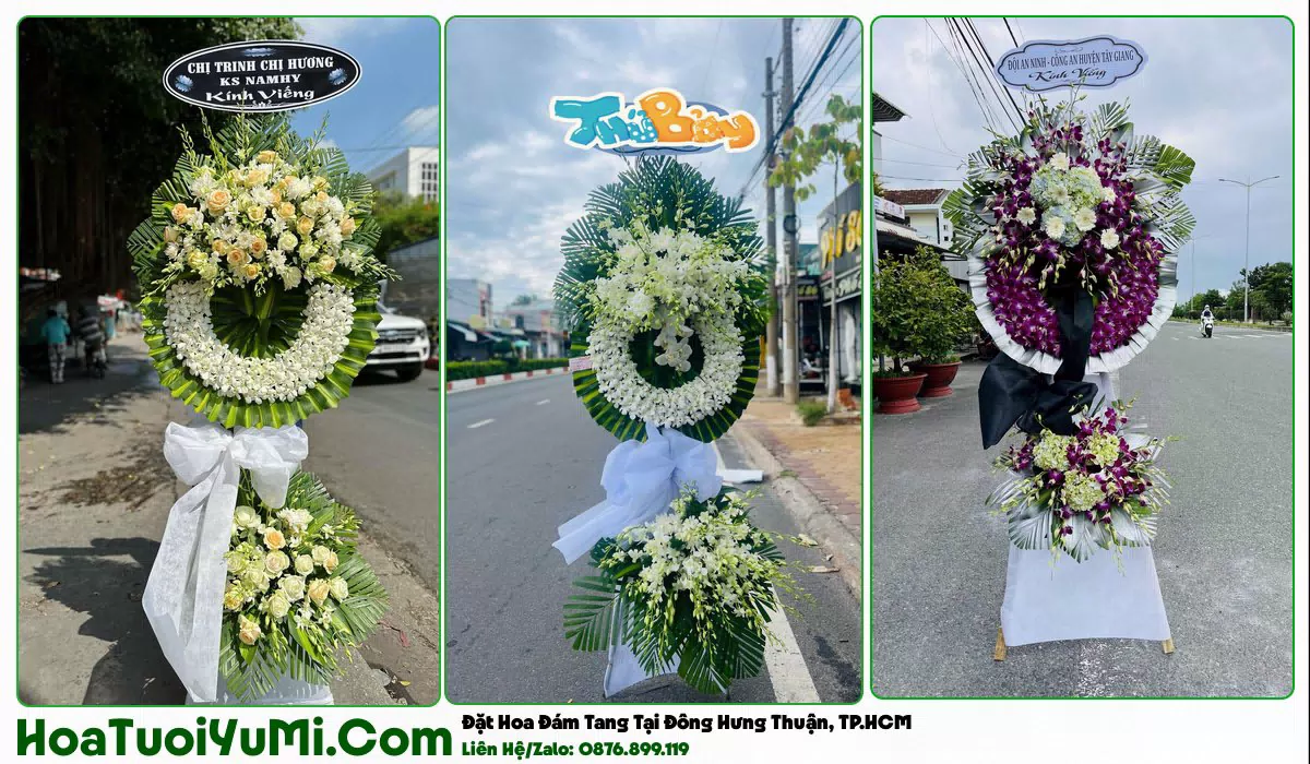 Đặt Vòng Hoa Đám Tang Tại Phường Đông Hưng Thuận, TP.HCM