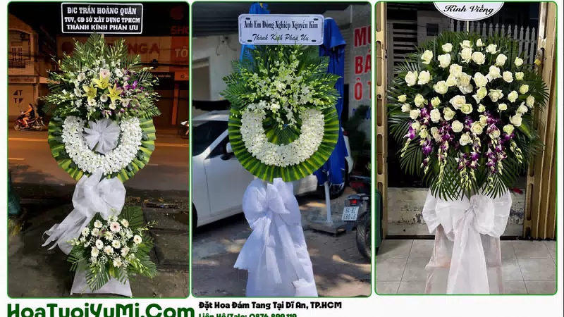 Đặt Vòng Hoa Đám Tang Tại Phường Dĩ An, TP.HCM