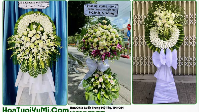 Đặt Vòng Hoa Đám Tang Tại Phường Trung Mỹ Tây, TP.HCM
