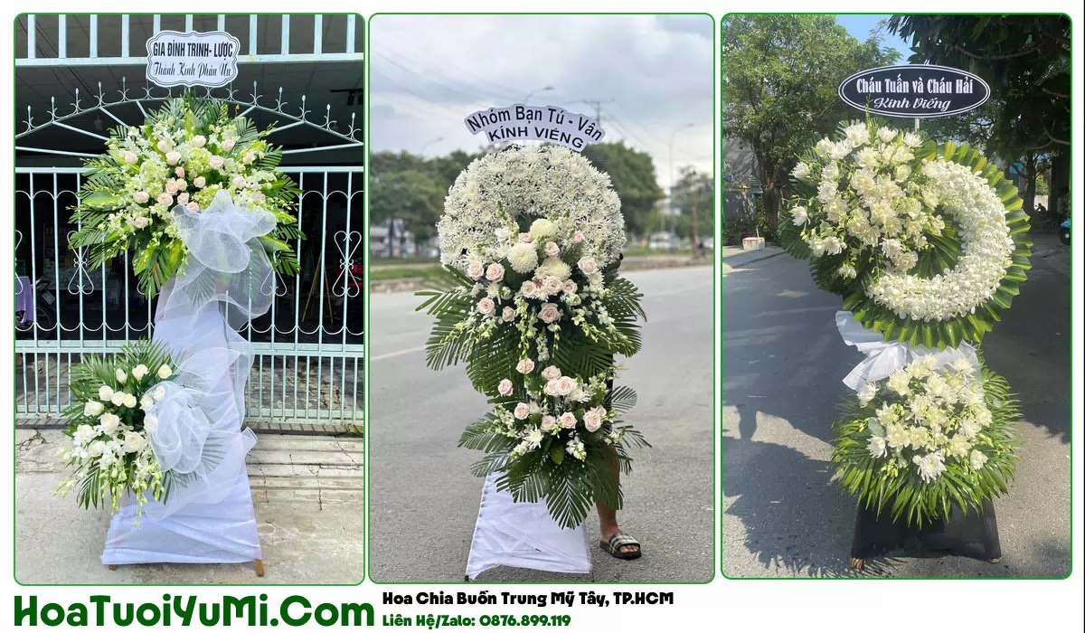 Kệ hoa tang lễ giao tận nơi tại Phường Trung Mỹ Tây, TP.HCM