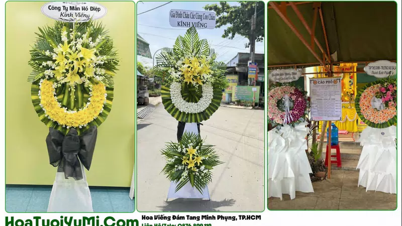 Đặt Vòng Hoa Đám Tang Tại Phường Minh Phụng, TP.HCM