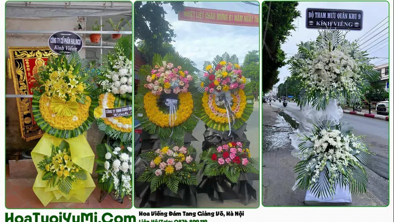Đặt Vòng Hoa Đám Tang Tại Phường Giảng Võ, Hà Nội