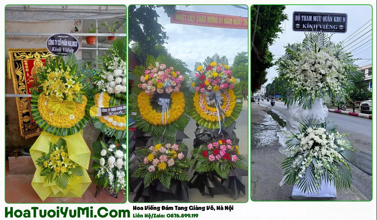 Đặt Vòng Hoa Đám Tang Tại Phường Giảng Võ, Hà Nội