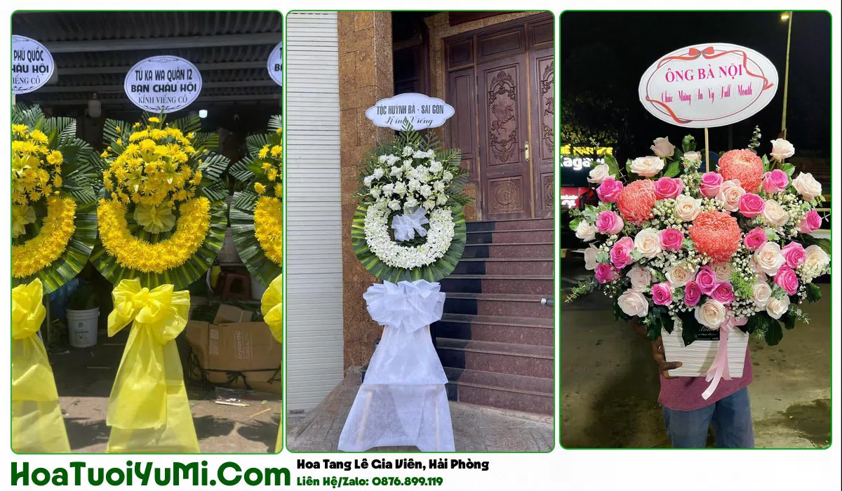 Đặt Vòng Hoa Đám Tang Tại Phường Gia Viên, Hải Phòng