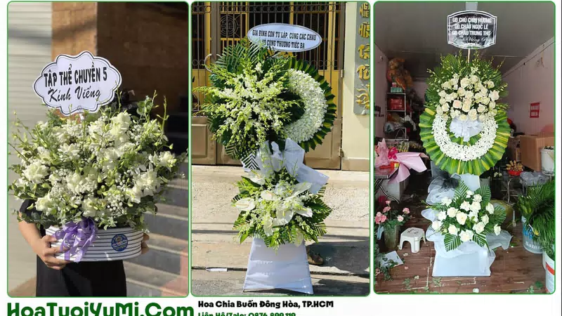 Đặt Vòng Hoa Đám Tang Tại Phường Đông Hòa, TP.HCM