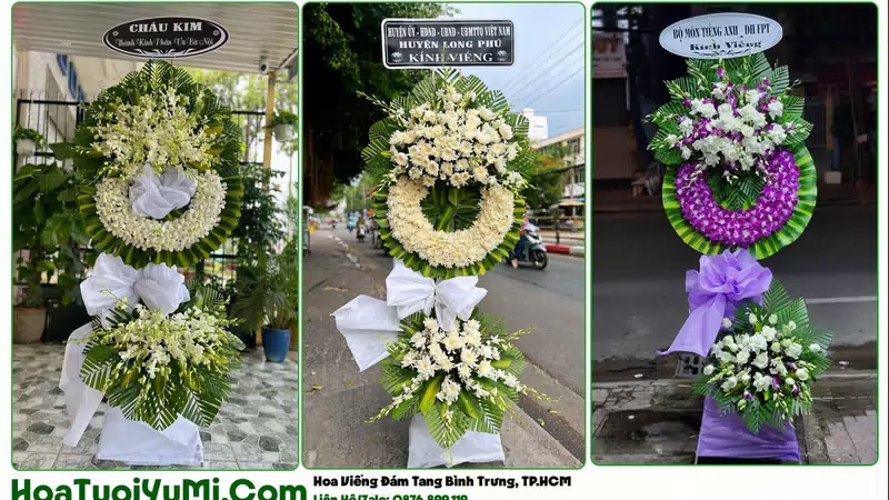 Đặt Vòng Hoa Đám Tang Tại Phường Bình Trưng, TP.HCM