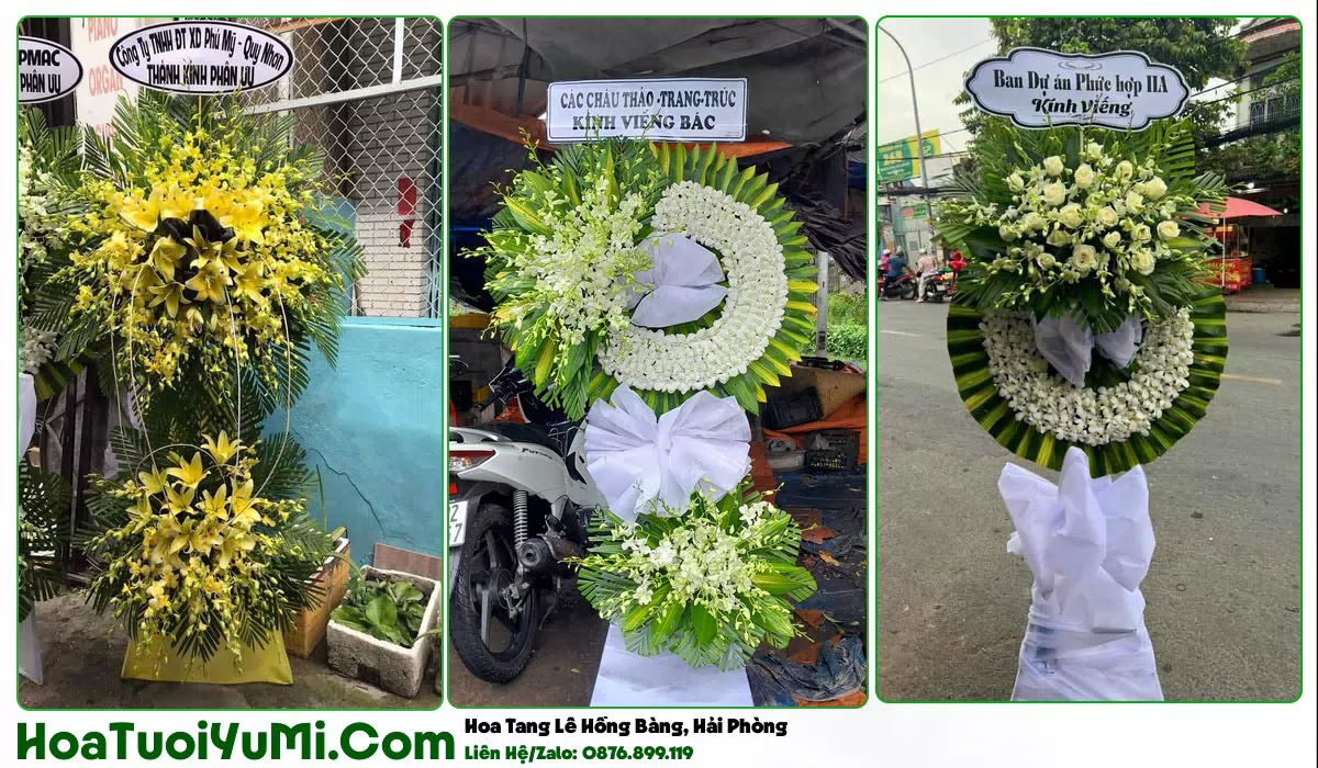 Kệ hoa tang lễ giao tại Phường Hồng Bàng