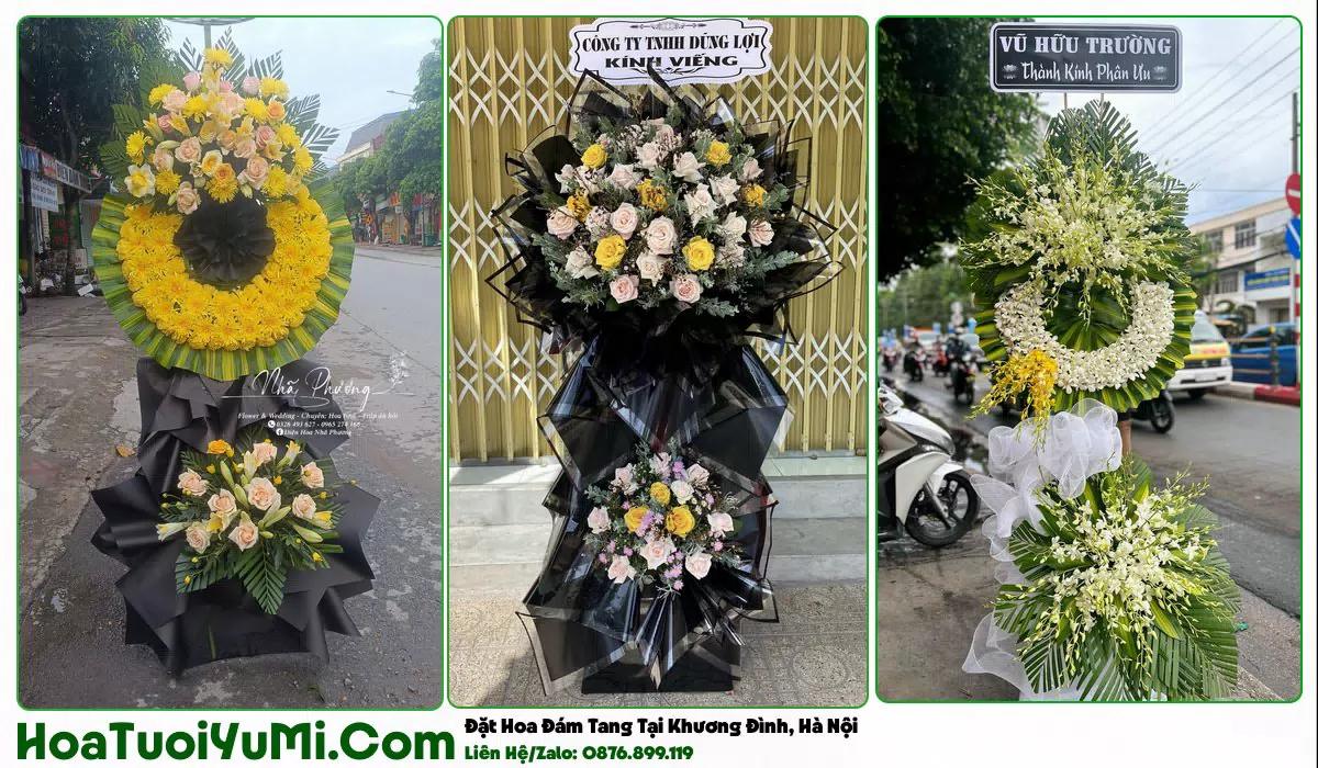 Hoa tang lễ Khương Đình Hà Nội