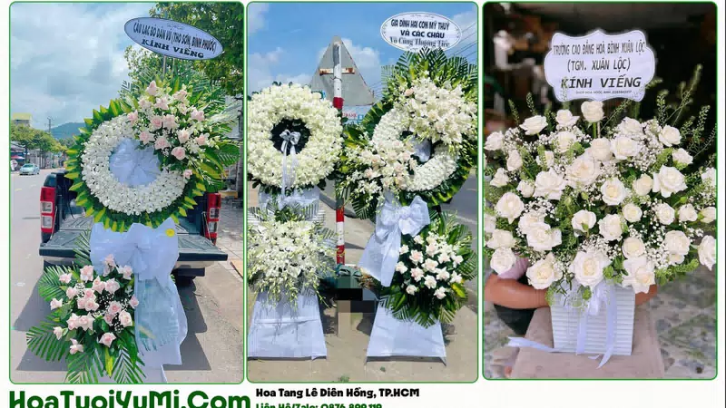 Đặt Vòng Hoa Đám Tang Tại Phường Diên Hồng, TP.HCM