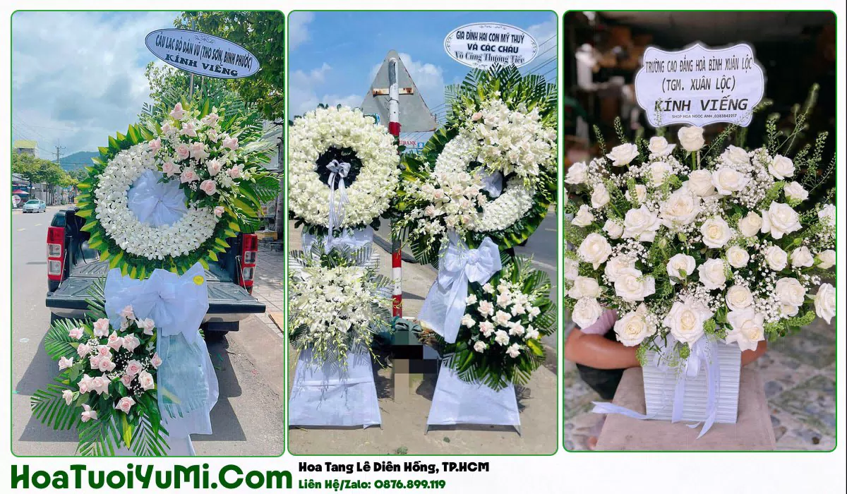 Đặt Vòng Hoa Đám Tang Tại Phường Diên Hồng, TP.HCM