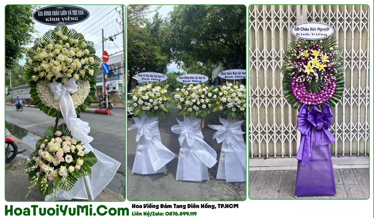 Kệ hoa tang lễ giao tại Phường Diên Hồng