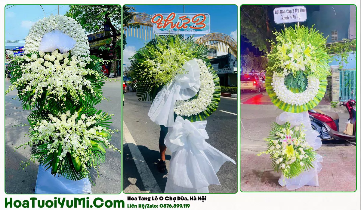 Đặt Vòng Hoa Đám Tang Tại Phường Ô Chợ Dừa, Hà Nội