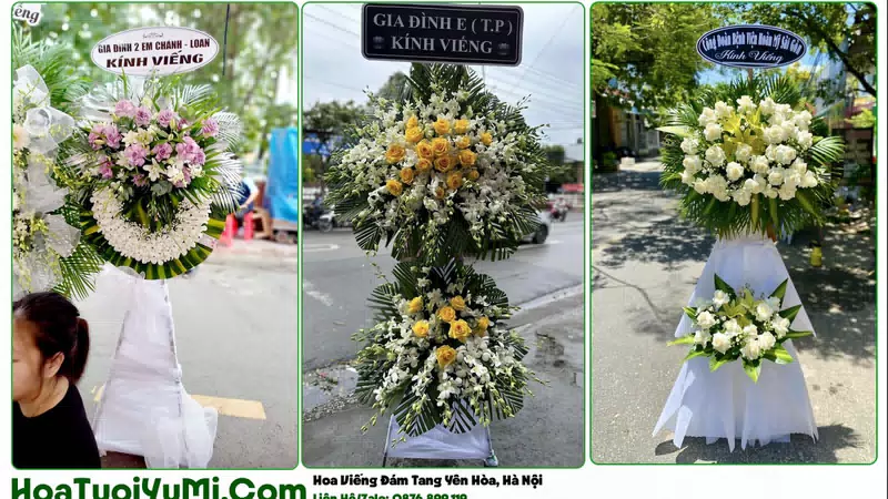 Đặt Vòng Hoa Đám Tang Tại Phường Yên Hòa, Hà Nội