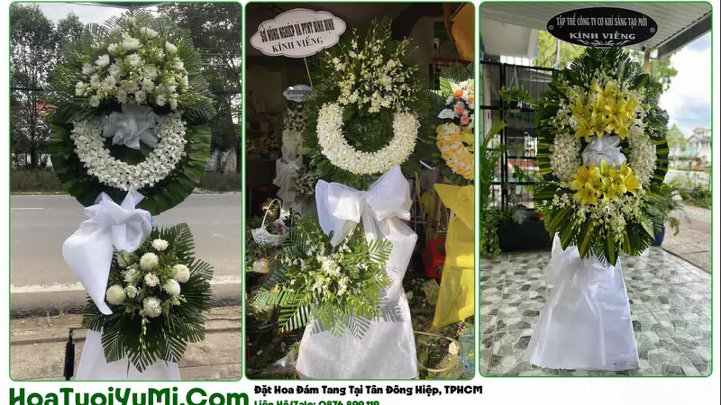 Đặt Vòng Hoa Đám Tang Tại Phường Tân Đông Hiệp, TP.HCM