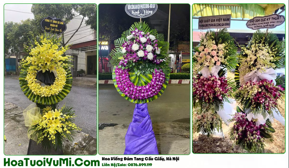 Đặt Vòng Hoa Đám Tang Tại Phường Cầu Giấy, Hà Nội