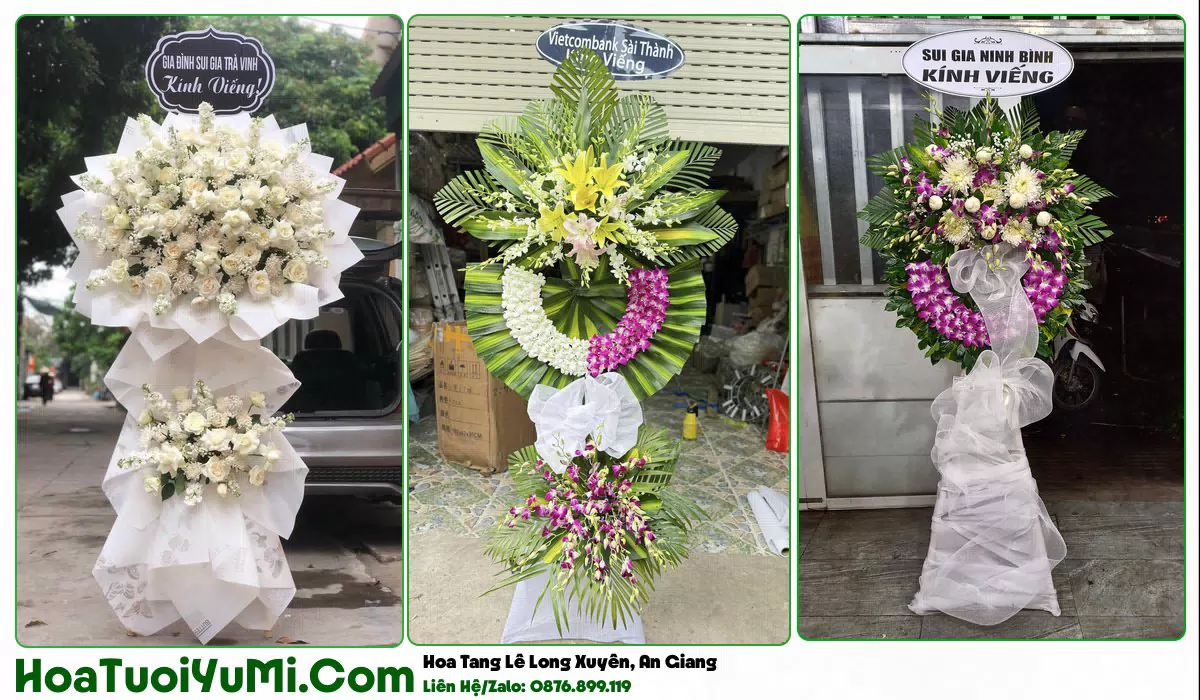 Đặt Vòng Hoa Đám Tang Tại Phường Long Xuyên, An Giang