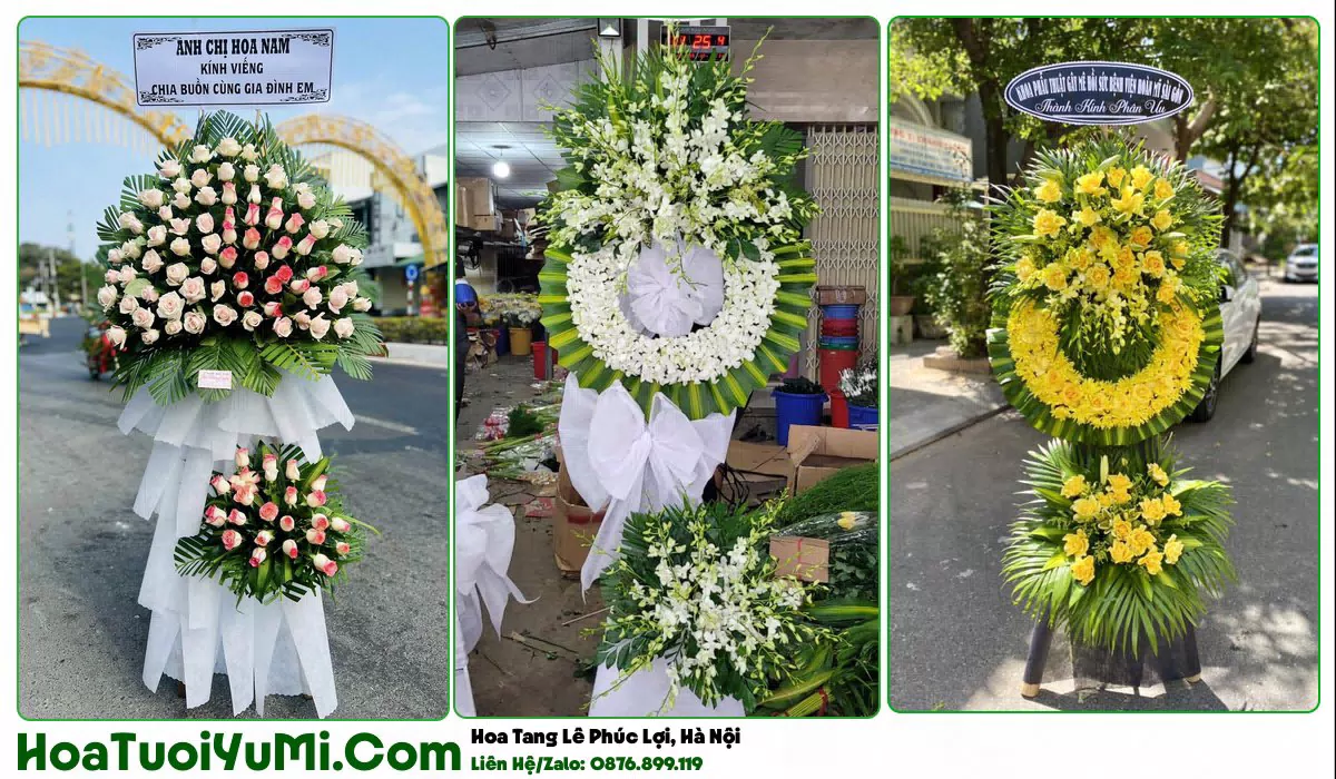 Kệ hoa tang lễ giao tại Phúc Lợi, Hà Nội