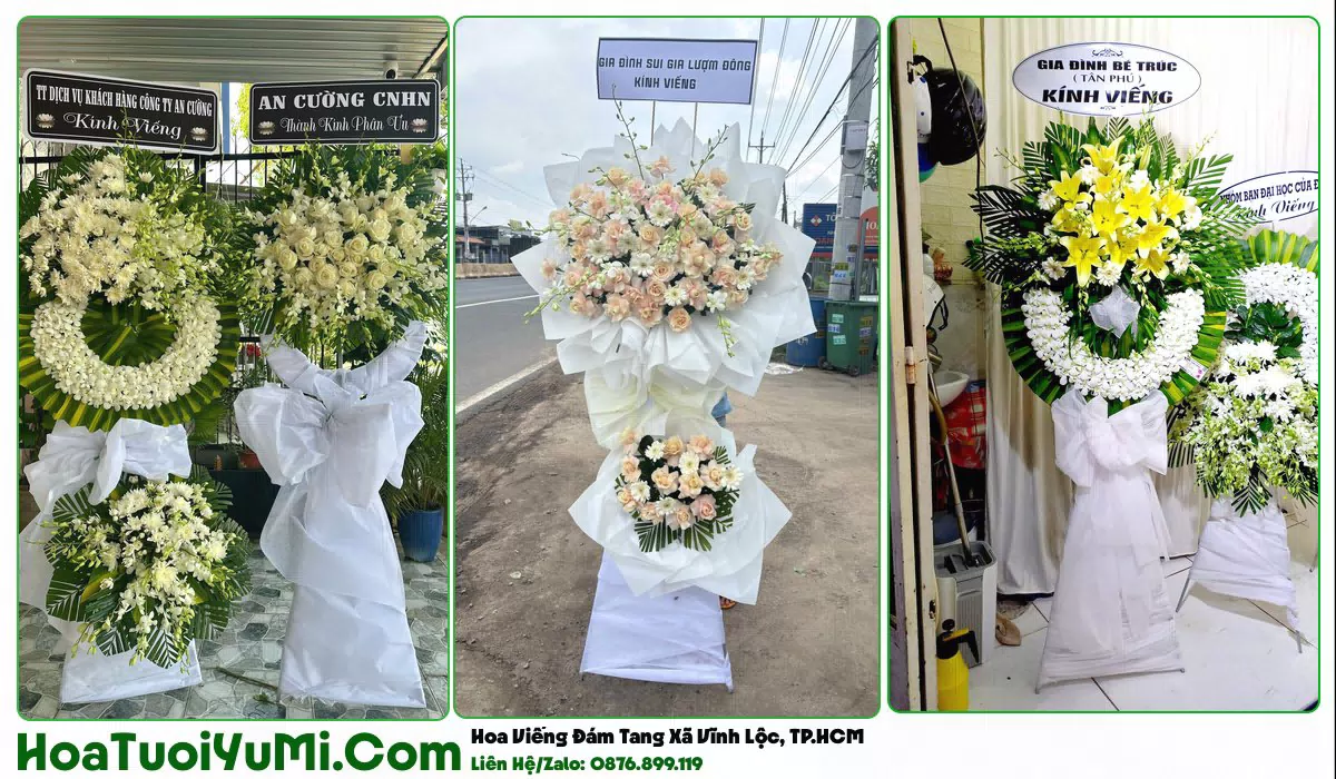 Đặt Vòng Hoa Đám Tang Tại Xã Vĩnh Lộc, TP.HCM