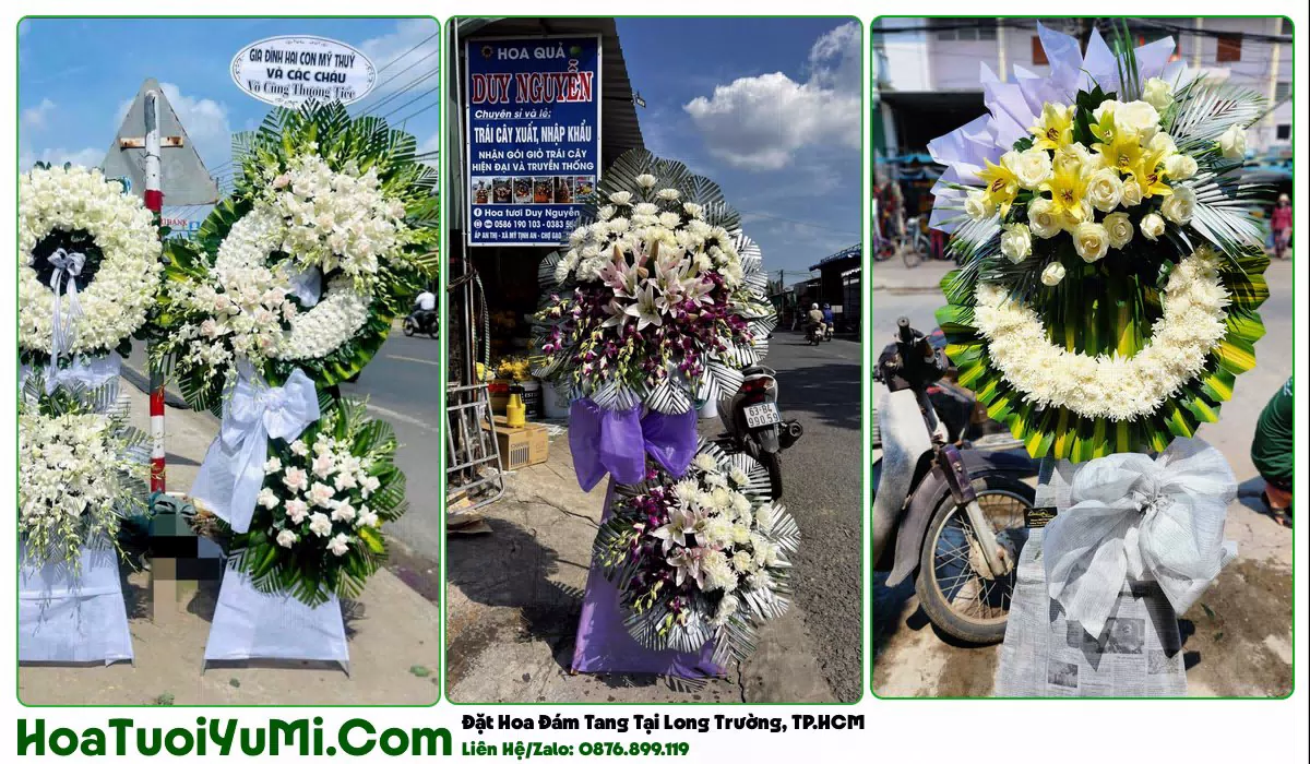 Kệ hoa chia buồn giao tận nơi tại Phường Long Trường, TP.HCM