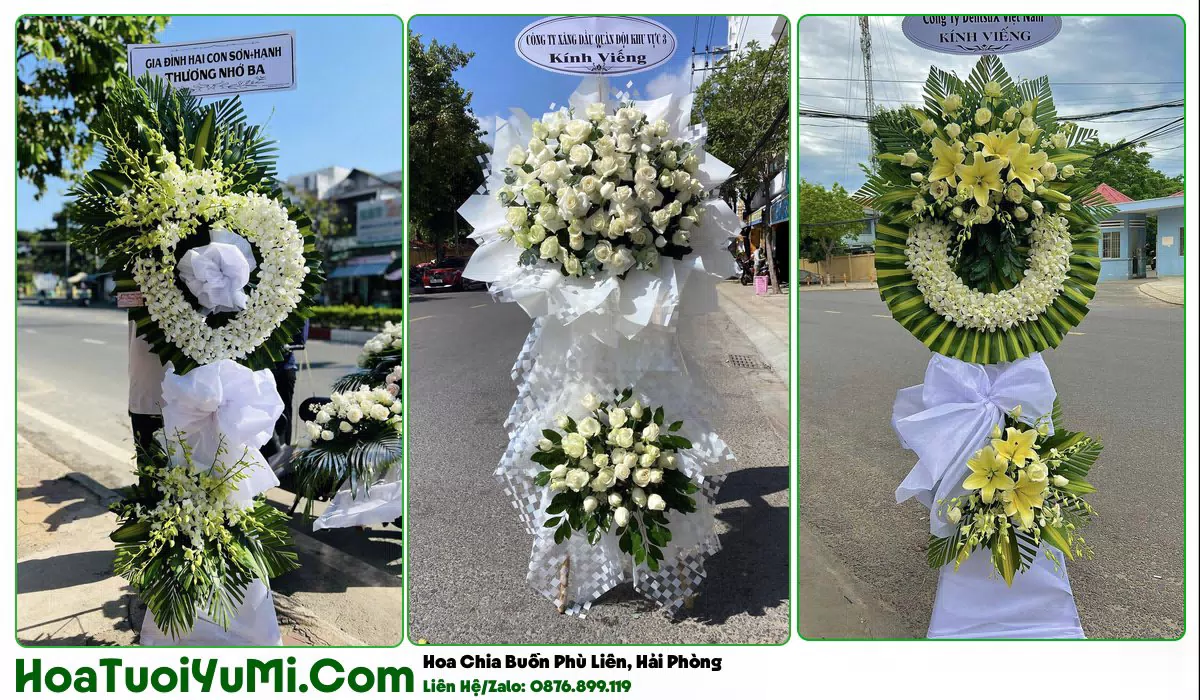 Đặt Vòng Hoa Đám Tang Tại Phường Phù Liễn, Hải Phòng