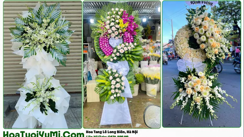 Đặt Vòng Hoa Đám Tang Tại Phường Long Biên, Hà Nội