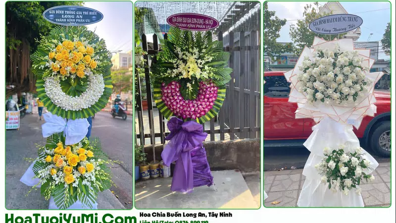 Đặt Vòng Hoa Đám Tang Tại Phường Long An, Tây Ninh