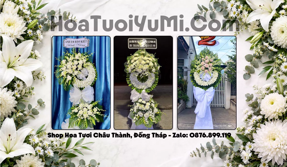 Đặt Vòng Hoa Đám Tang Tại Xã Châu Thành, Tỉnh Đồng Tháp