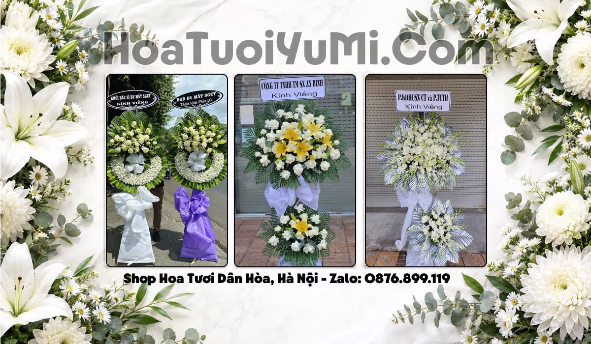 Đặt Vòng Hoa Đám Tang Tại Xã Dân Hòa, Thành phố Hà Nội