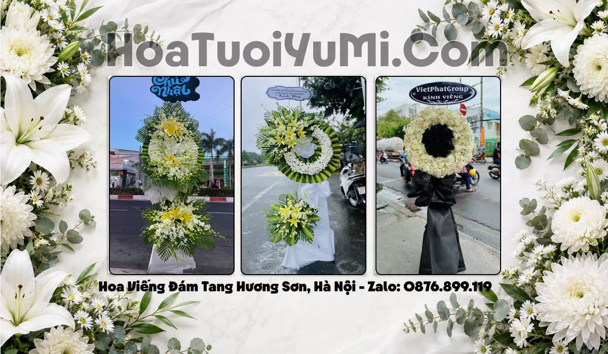 Vòng Hoa Viếng Xã Hương Sơn, Hà Nội - Giao Kịp Giờ