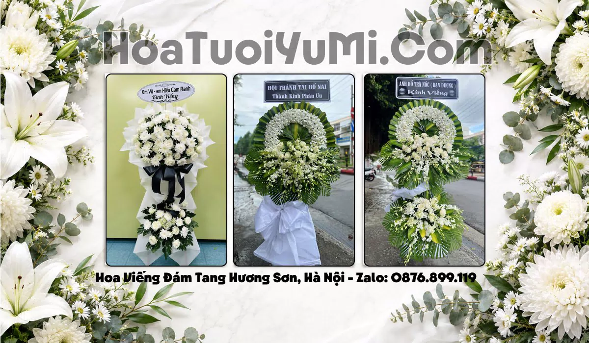 Vòng hoa chia buồn giao tận nơi tại Xã Hương Sơn, Hà Nội