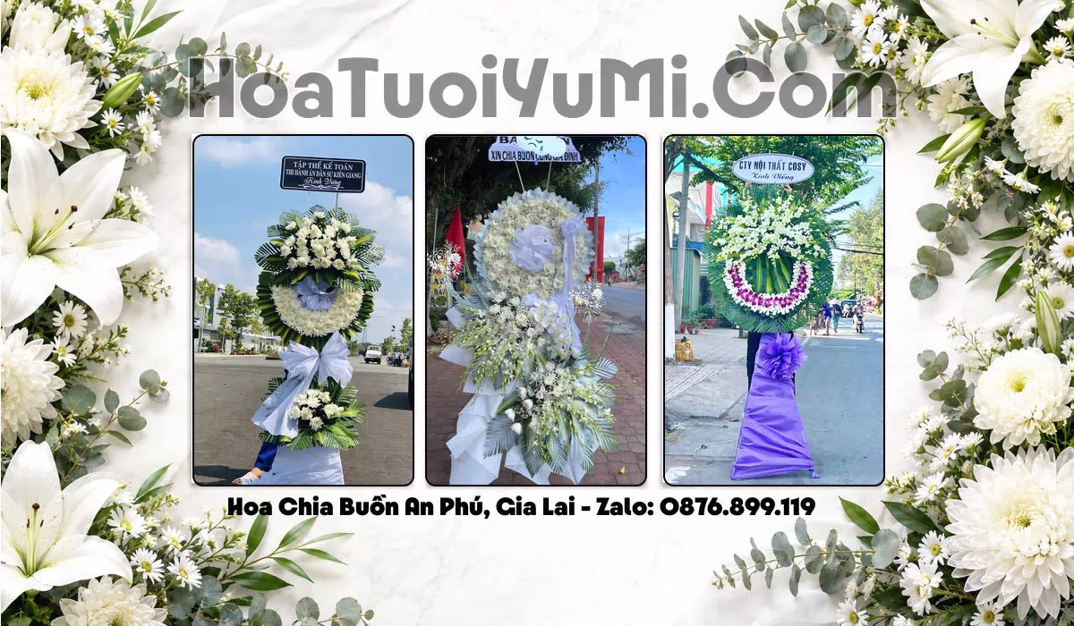 hoa viếng đám tang Phường An Phú, Gia Lai
