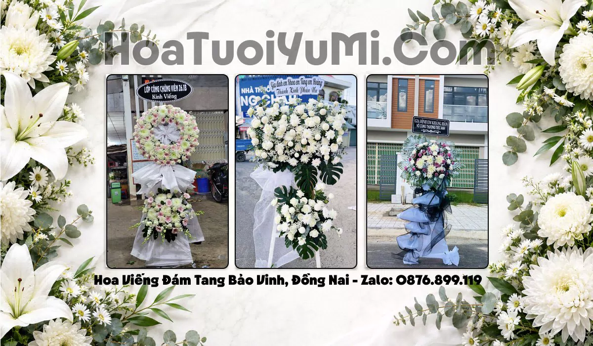 kệ hoa viếng đám tang Phường Bảo Vinh