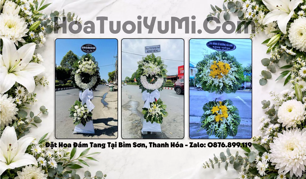 Kệ hoa chia buồn tại Phường Bỉm Sơn