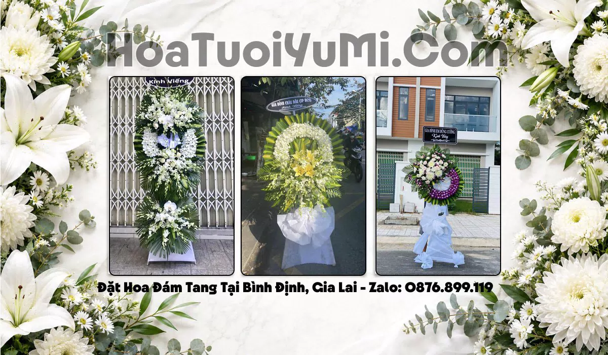 Vòng Hoa Viếng Bình Định, Gia Lai - Giao Kịp Giờ
