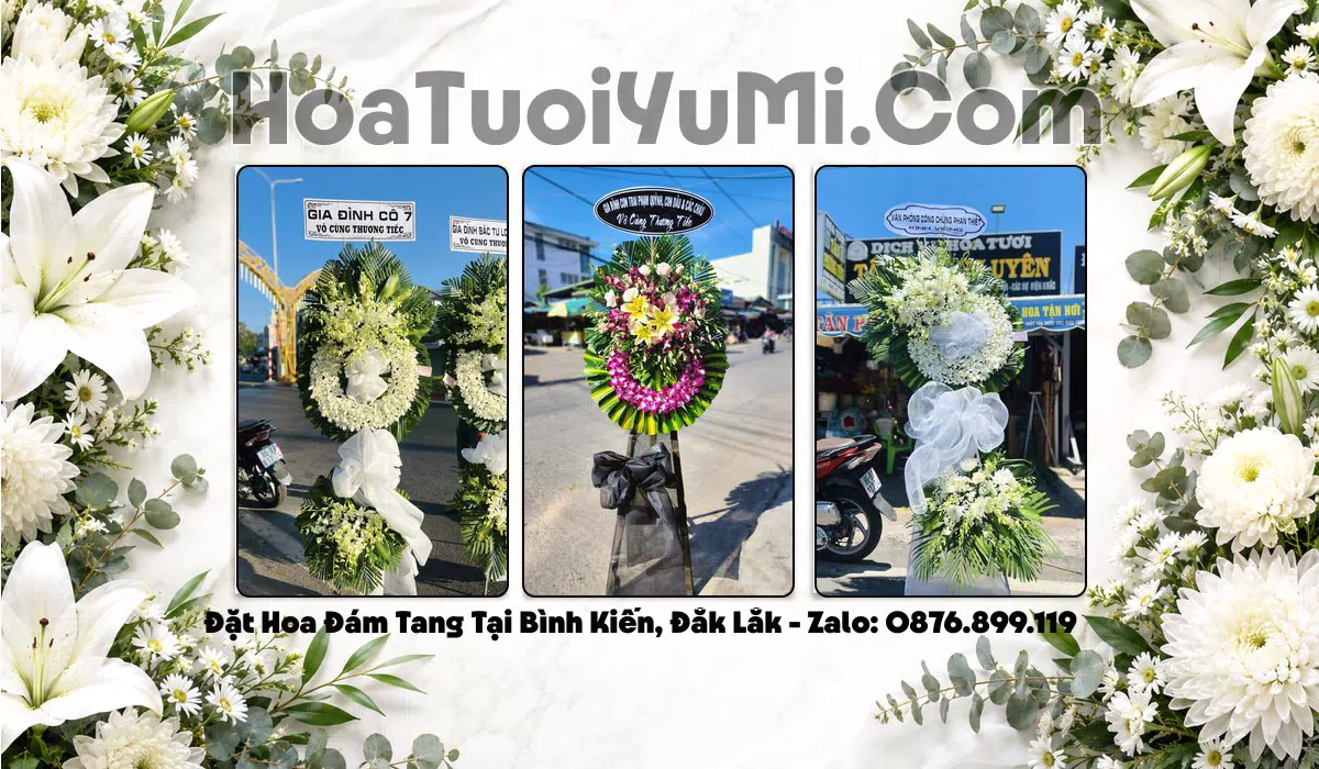 Kệ hoa chia buồn tại Phường Bình Kiến, Đắk Lắk