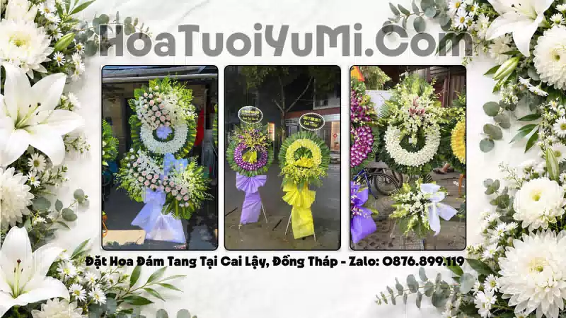 Đặt Hoa Viếng Đám Tang Tại Phường Cai Lậy, Đồng Tháp