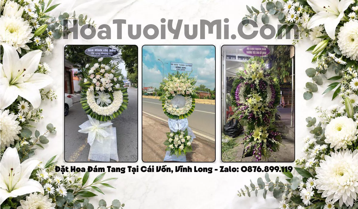 hoa chia buồn Phường Cái Vồn