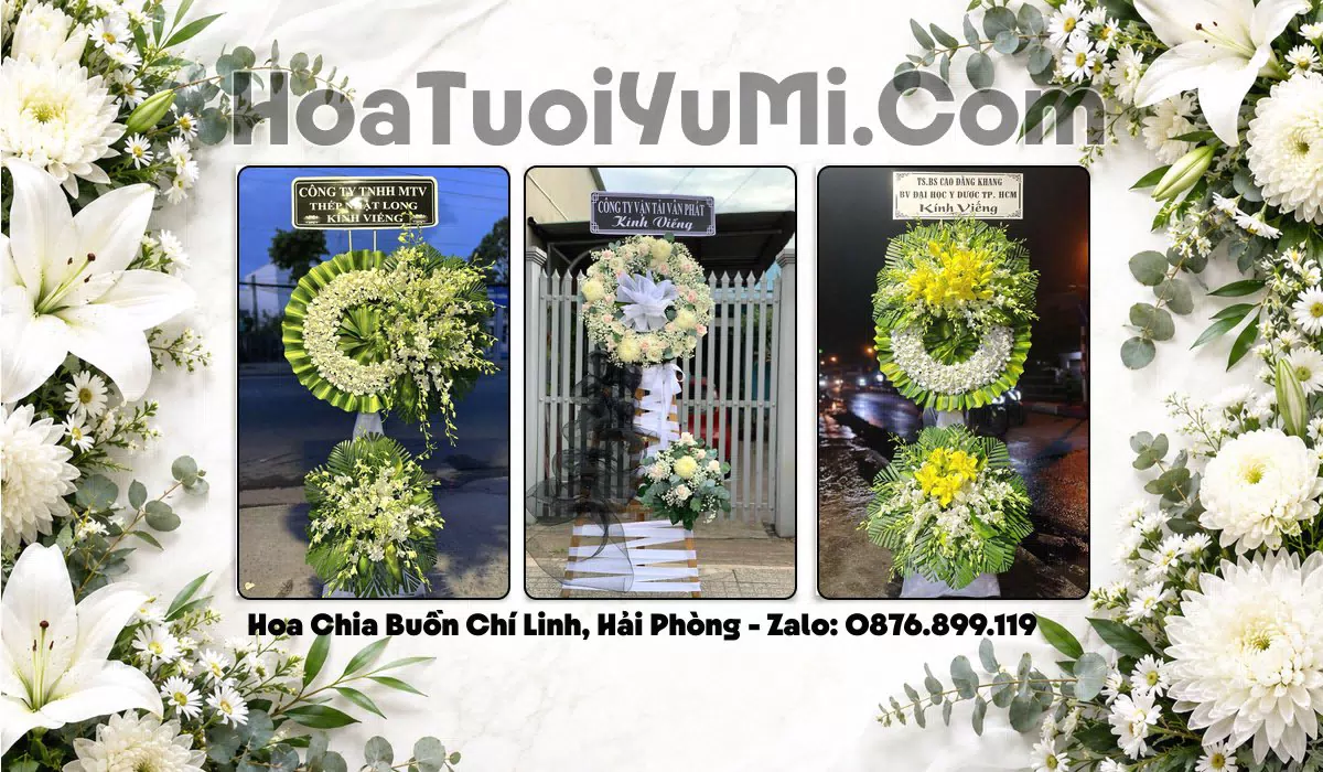 Vòng hoa tang lễ giao tận nơi tại Phường Chí Linh