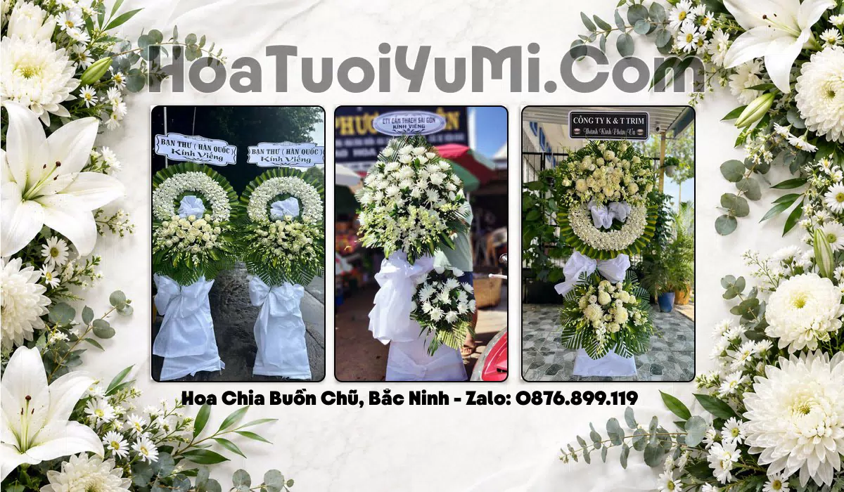 kệ hoa viếng Phường Chũ