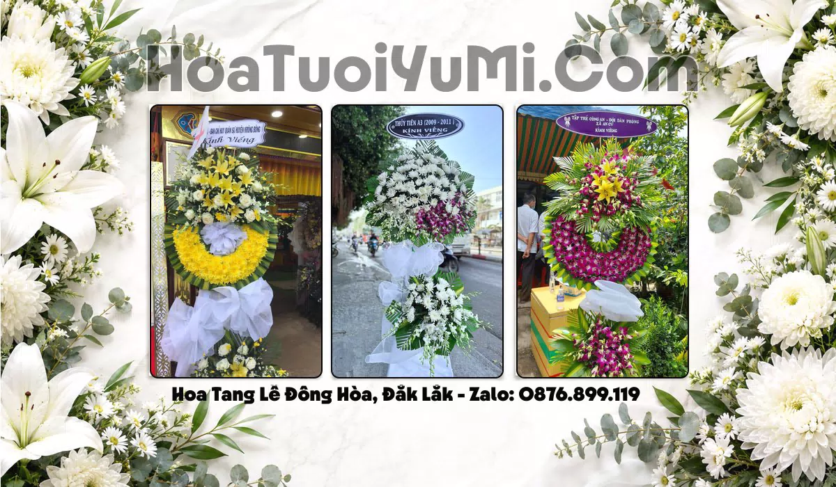kệ hoa tang lễ giao tại Phường Đông Hòa Đắk Lắk
