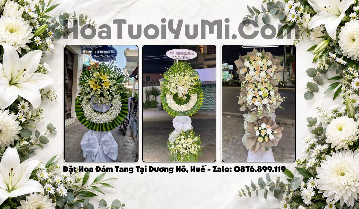 vòng hoa tang lễ Phường Dương Nỗ