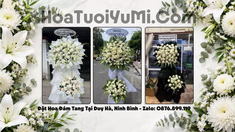 Đặt Hoa Viếng Đám Tang Tại Phường Duy Hà, Ninh Bình