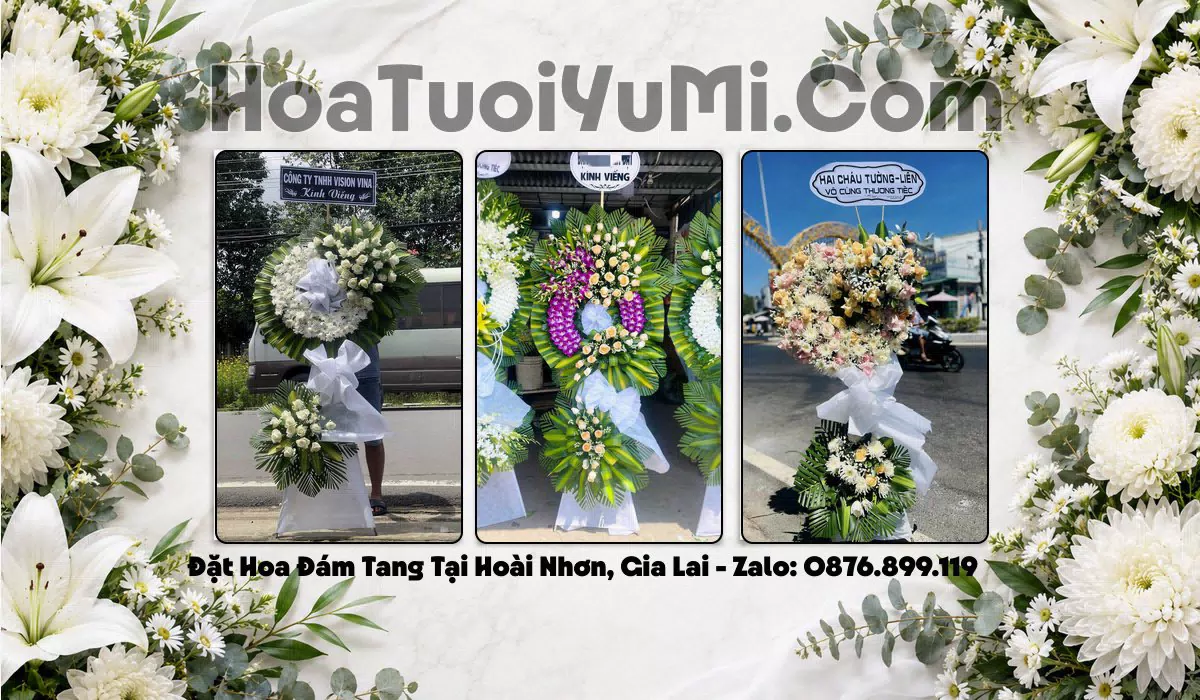 vòng hoa tang lễ Phường Hoài Nhơn