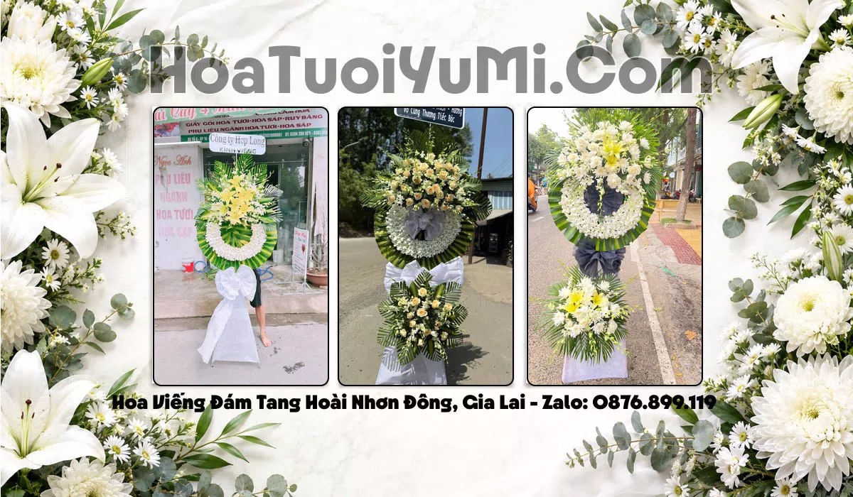 kệ hoa viếng tang lễ tại Phường Hoài Nhơn Đông