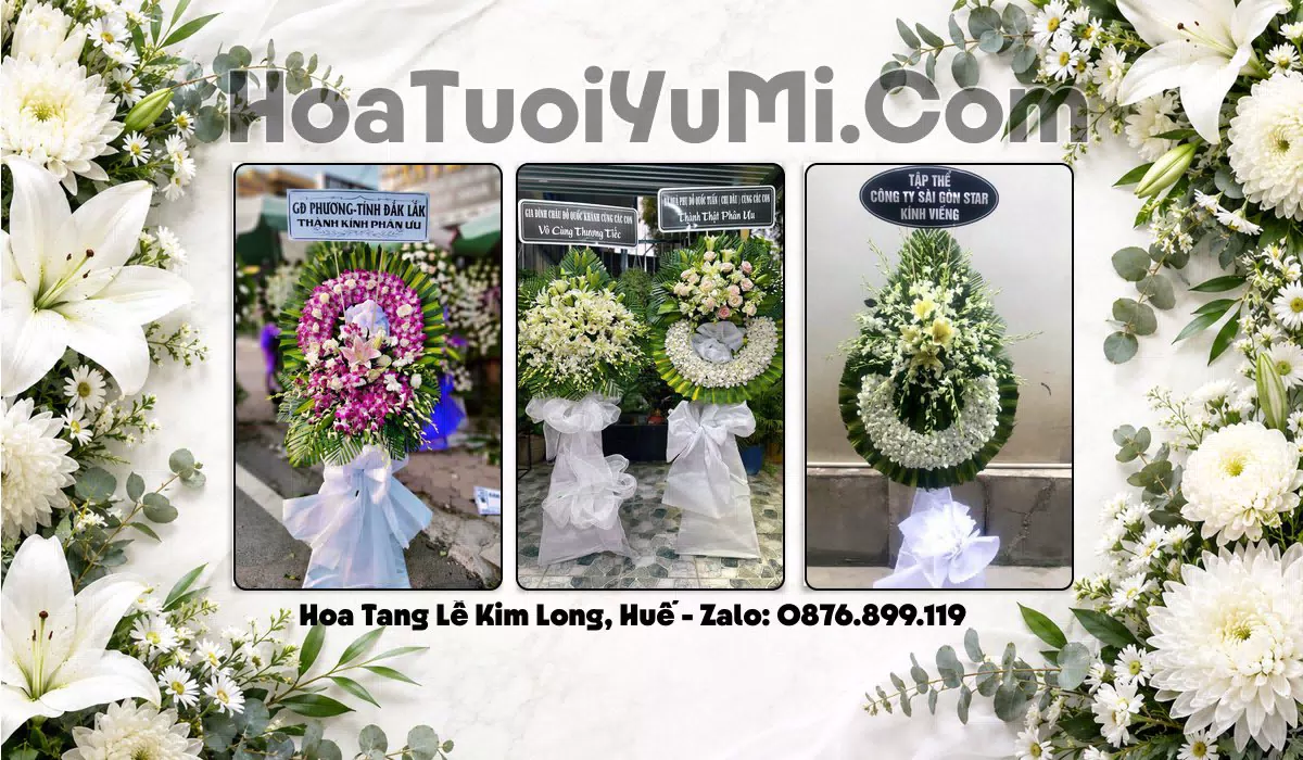 Đặt Vòng Hoa Đám Tang Tại Phường Kim Long, Thành phố Huế