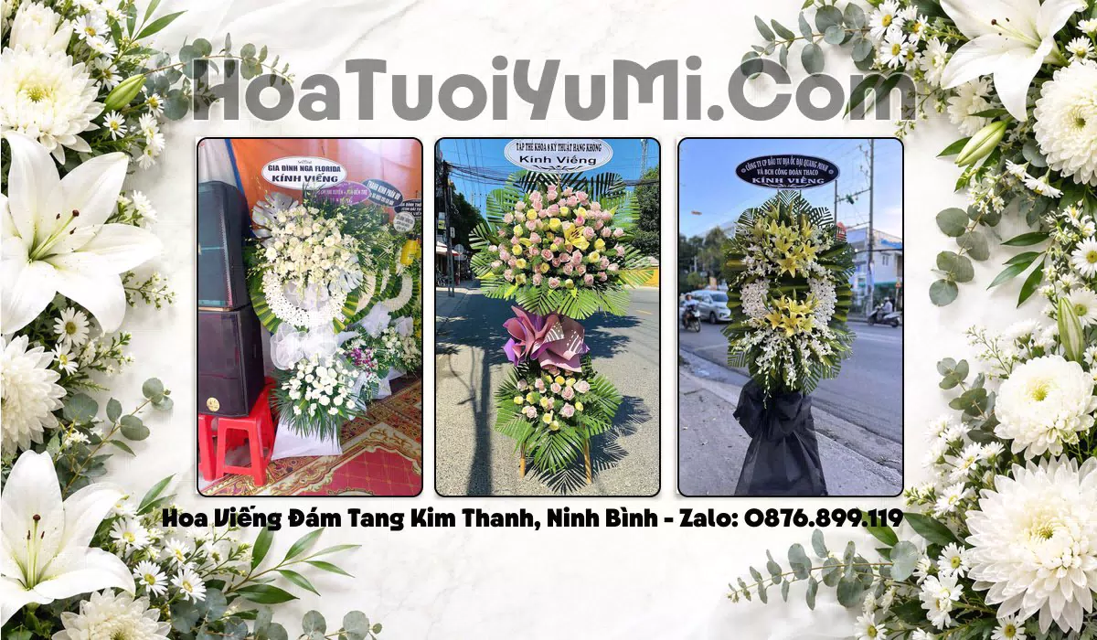 đặt hoa tang lễ Phường Kim Thanh