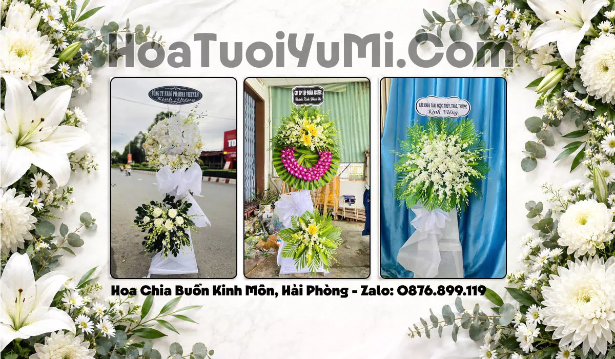 Đặt Hoa Viếng Đám Tang Tại Phường Kinh Môn, Hải Phòng