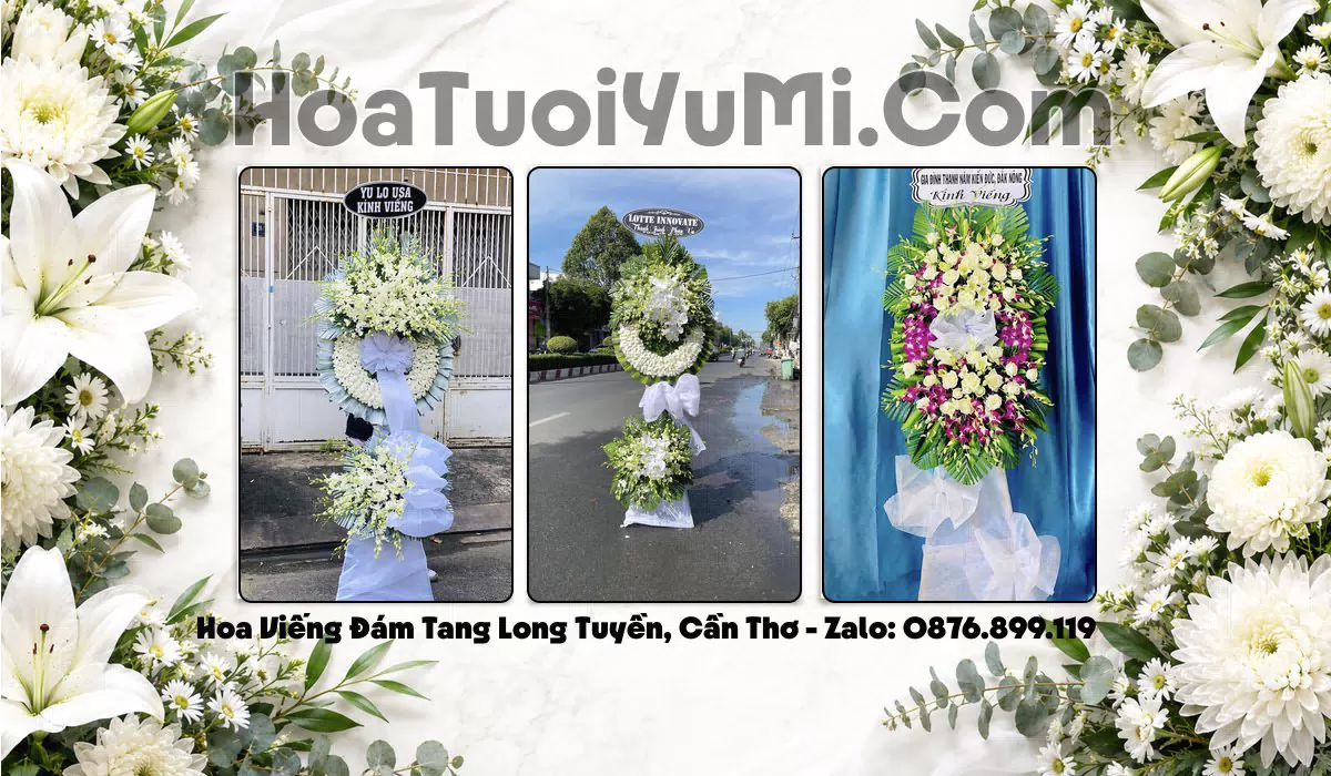 vòng hoa tang lễ Phường Long Tuyền